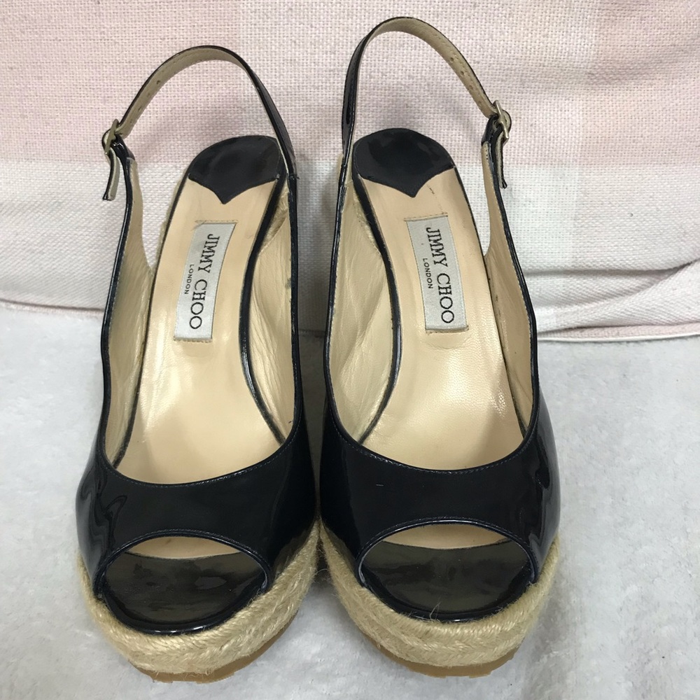 Jimmy Choo navy wedge